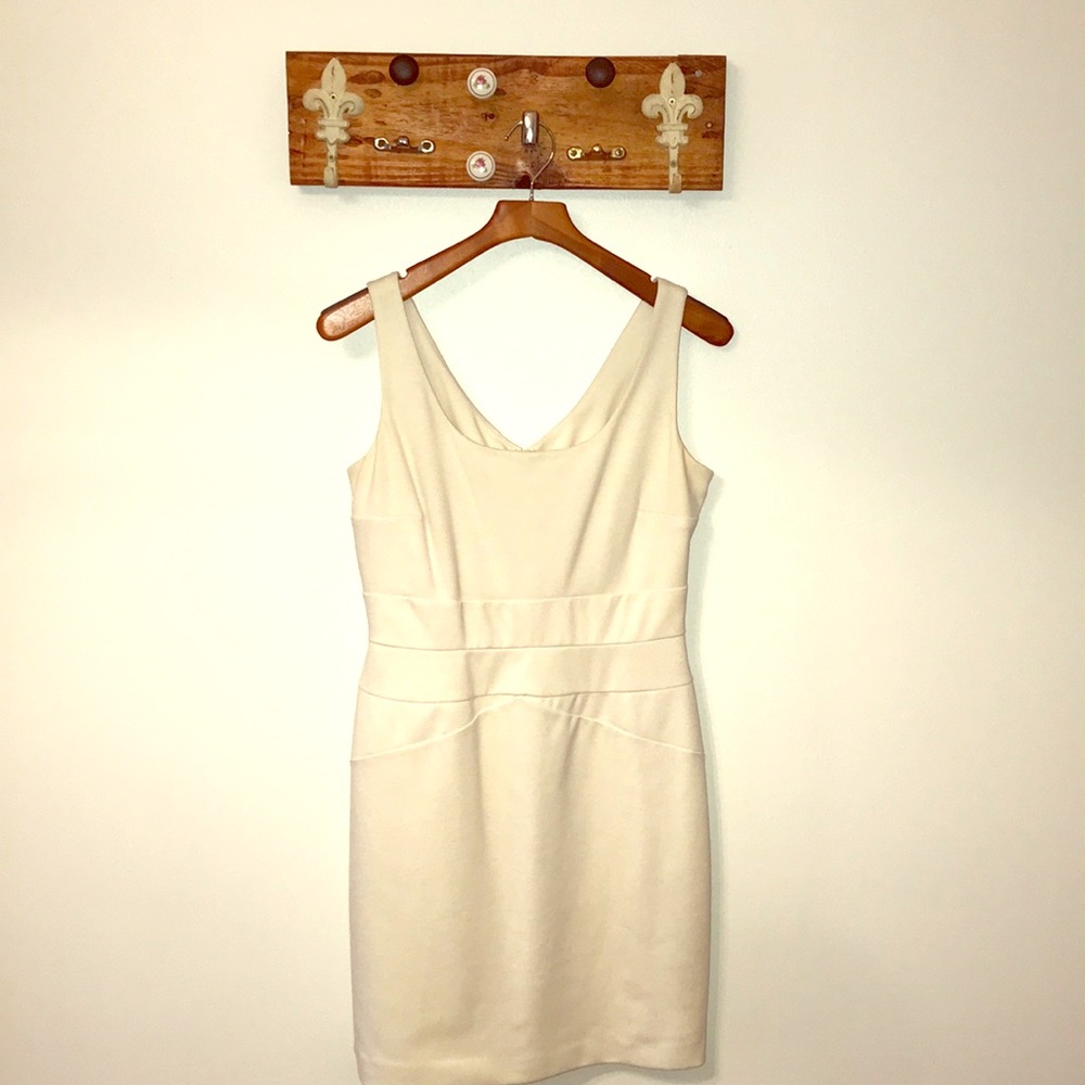 Gianni Bini Cream Dress | size 8 | zipper | Lining